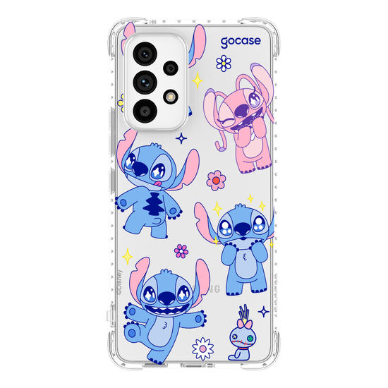 Capinha para celular  Lilo e Stitch - Flowers Super Cute