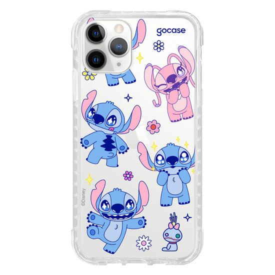 Capinha para celular  Lilo e Stitch - Flowers Super Cute