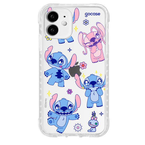 Capinha para celular  Lilo e Stitch - Flowers Super Cute
