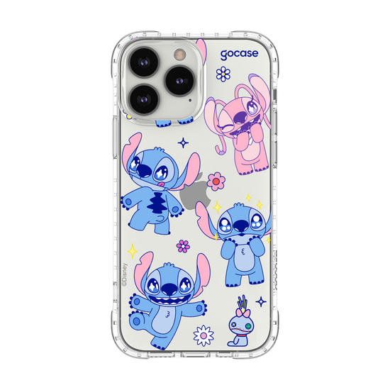 Capinha para celular  Lilo e Stitch - Flowers Super Cute