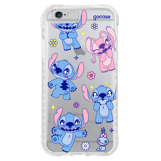 Capinha para celular  Lilo e Stitch - Flowers Super Cute