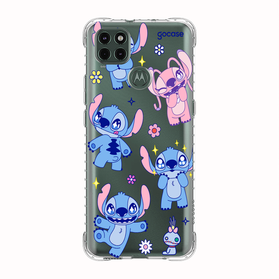 Capinha para celular  Lilo e Stitch - Flowers Super Cute