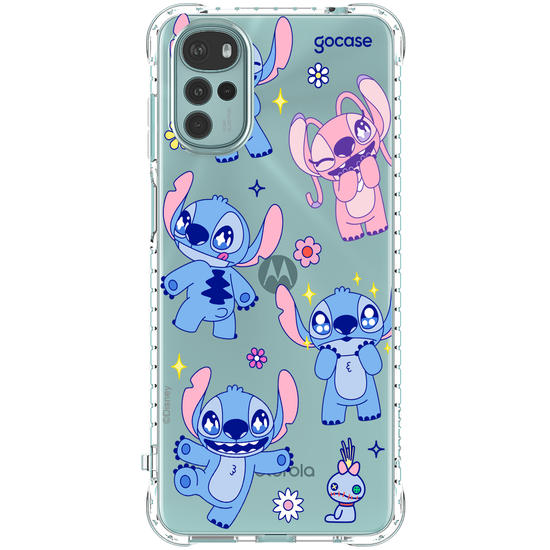 Capinha para celular  Lilo e Stitch - Flowers Super Cute