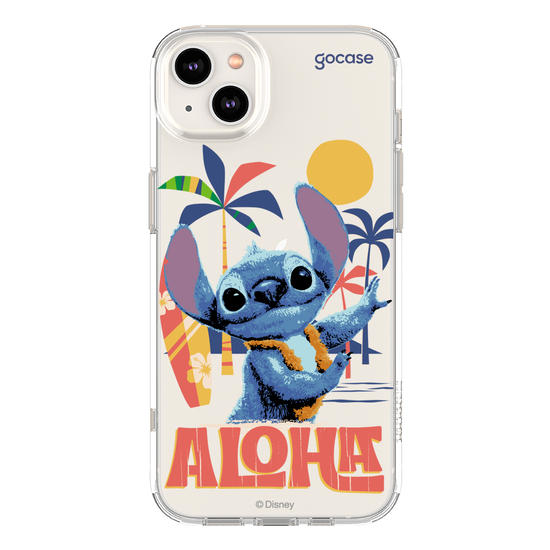 Capinha para celular  Lilo e Stitch - Praia Havaiana