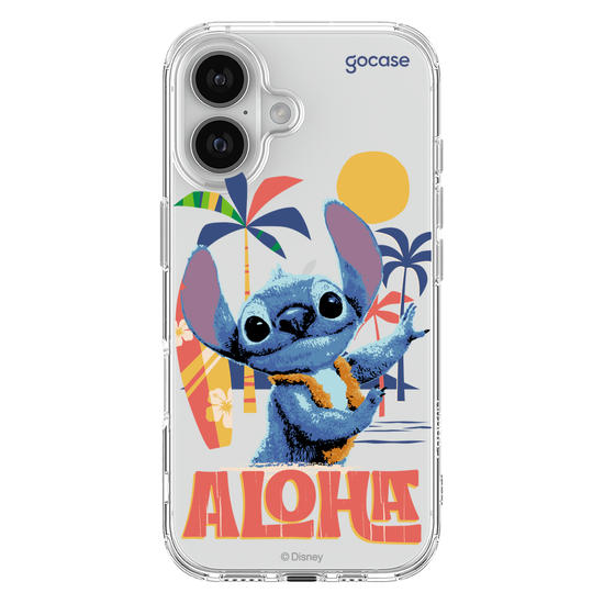 Capinha para celular  Lilo e Stitch - Praia Havaiana