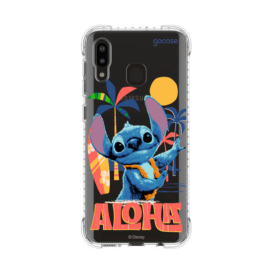 Capinha para celular  Lilo e Stitch - Praia Havaiana