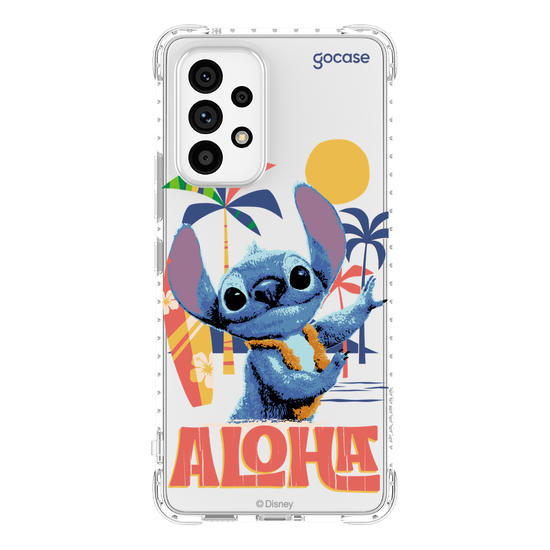 Capinha para celular  Lilo e Stitch - Praia Havaiana