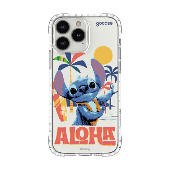 Capinha para celular  Lilo e Stitch - Praia Havaiana