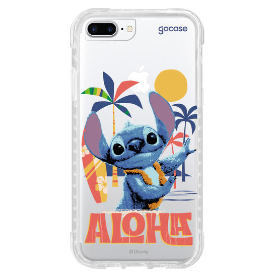 Capinha para celular  Lilo e Stitch - Praia Havaiana