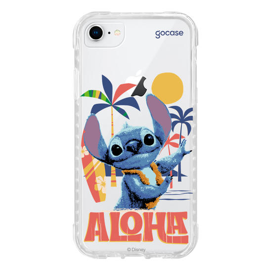 Capinha para celular  Lilo e Stitch - Praia Havaiana