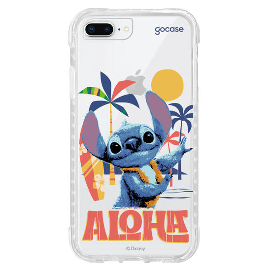 Capinha para celular  Lilo e Stitch - Praia Havaiana