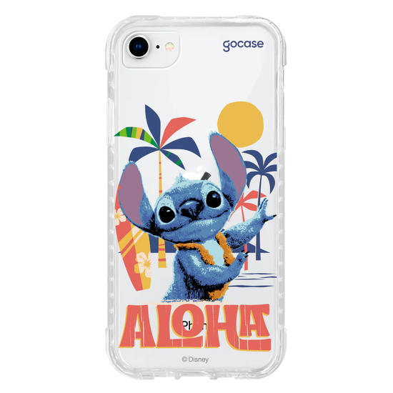 Capinha para celular  Lilo e Stitch - Praia Havaiana