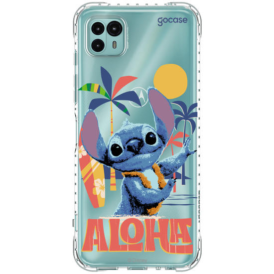 Capinha para celular  Lilo e Stitch - Praia Havaiana