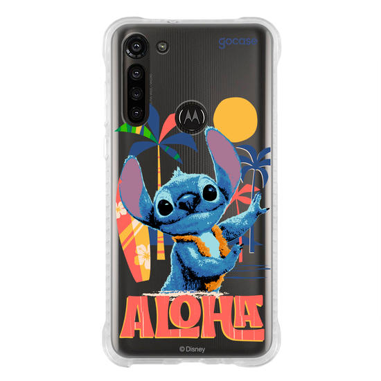Capinha para celular  Lilo e Stitch - Praia Havaiana
