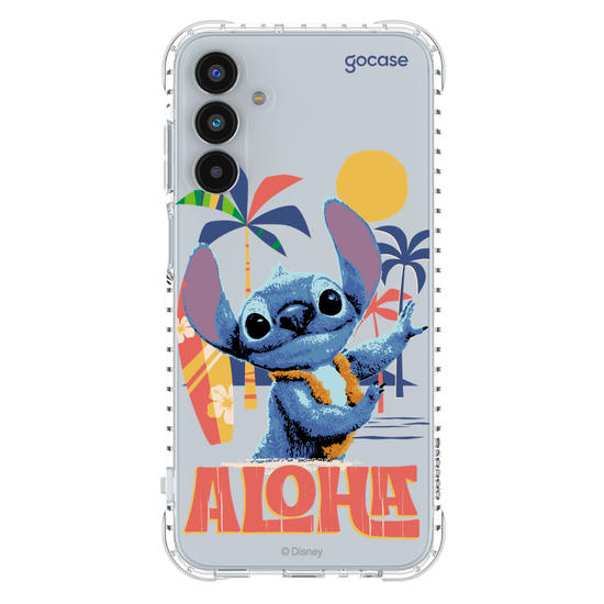 Capinha para celular  Lilo e Stitch - Praia Havaiana