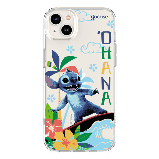 Capinha para celular  Lilo e Stitch - Surfando na Onda