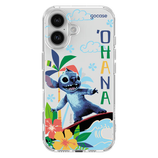 Capinha para celular  Lilo e Stitch - Surfando na Onda