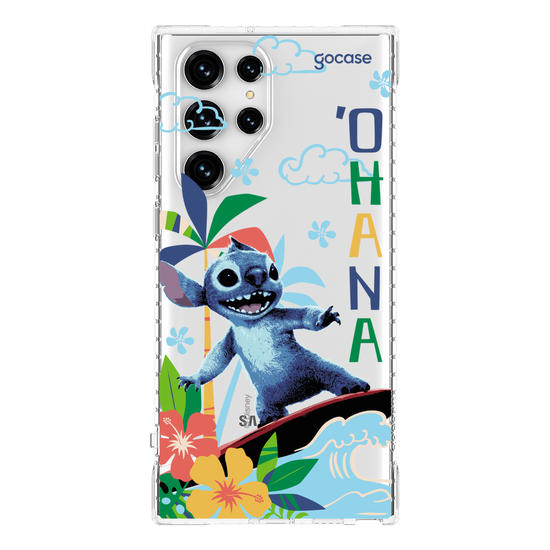 Capinha para celular  Lilo e Stitch - Surfando na Onda