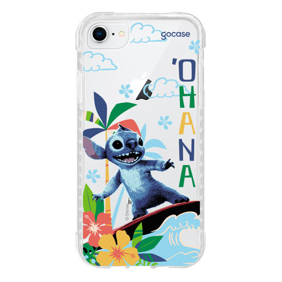 Capinha para celular  Lilo e Stitch - Surfando na Onda