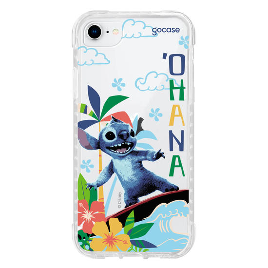 Capinha para celular  Lilo e Stitch - Surfando na Onda