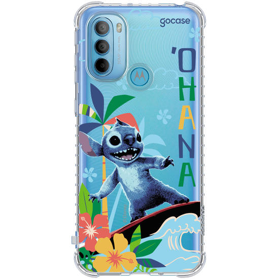 Capinha para celular  Lilo e Stitch - Surfando na Onda