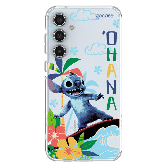 Capinha para celular  Lilo e Stitch - Surfando na Onda