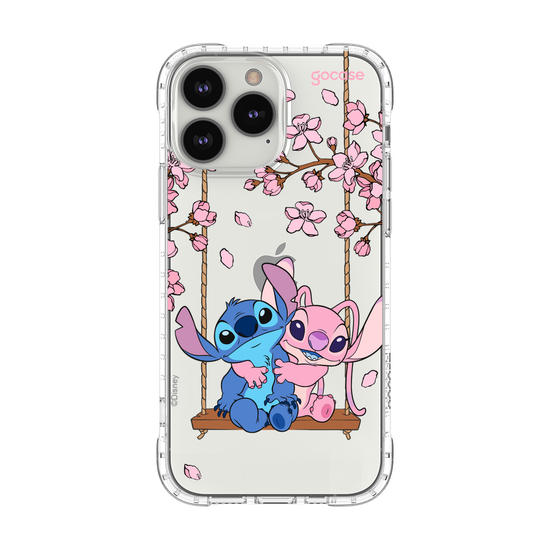 Capinha para celular  Stitch e Angel - Jardim