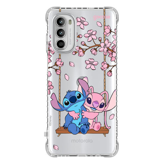 Capinha para celular  Stitch e Angel - Jardim