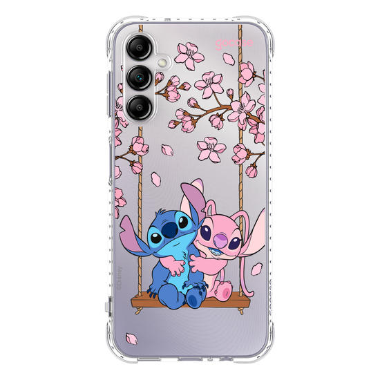 Capinha para celular  Stitch e Angel - Jardim