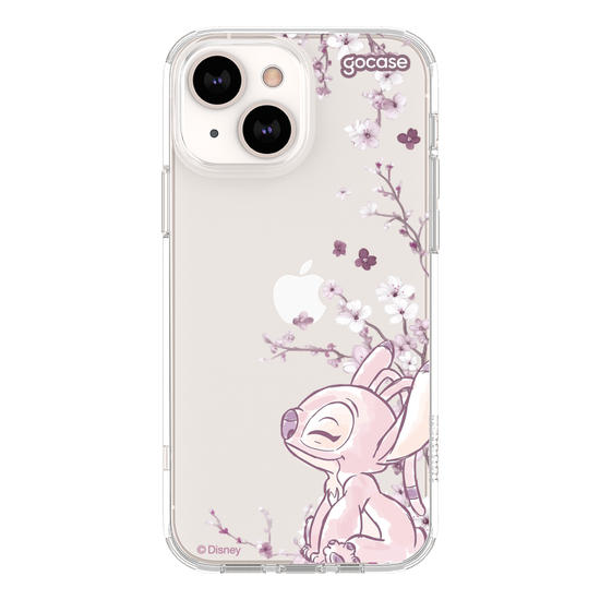 Capinha para celular  Lilo e Stitch - Angel - Ramos Laterais
