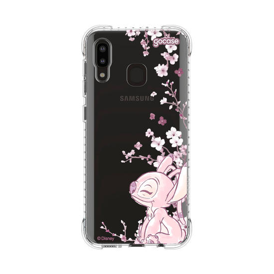 Capinha para celular  Lilo e Stitch - Angel - Ramos Laterais