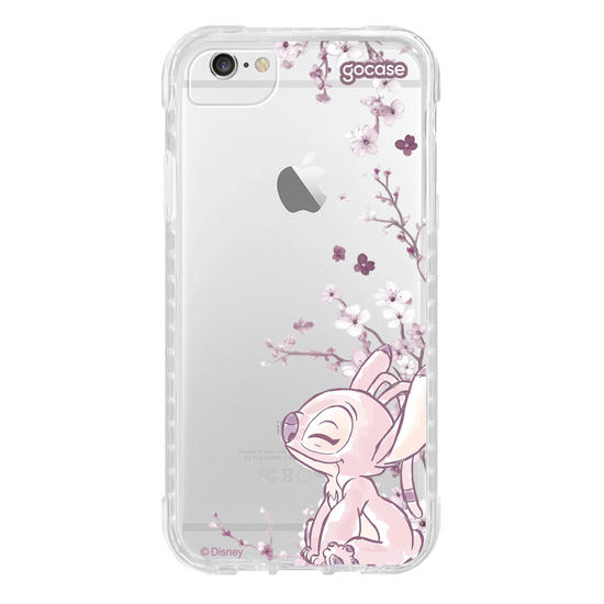 Capinha para celular  Lilo e Stitch - Angel - Ramos Laterais