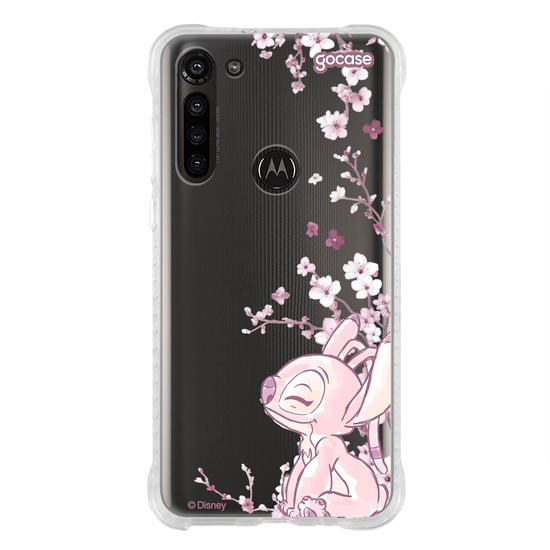 Capinha para celular  Lilo e Stitch - Angel - Ramos Laterais