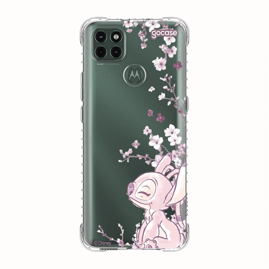 Capinha para celular  Lilo e Stitch - Angel - Ramos Laterais