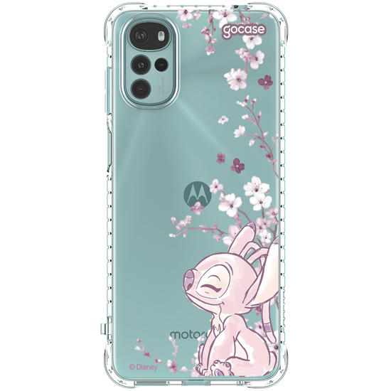 Capinha para celular  Lilo e Stitch - Angel - Ramos Laterais