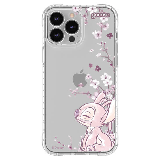 Capinha para celular  Lilo e Stitch - Angel - Ramos Laterais