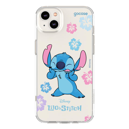 Capinha para celular  Lilo e Stitch - Flores Tropicais