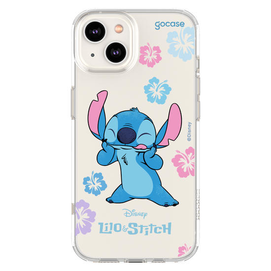 Capinha para celular  Lilo e Stitch - Flores Tropicais