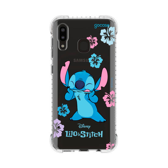 Capinha para celular  Lilo e Stitch - Flores Tropicais