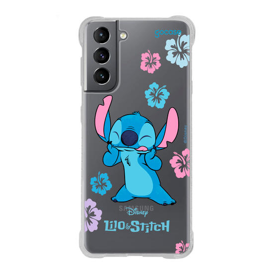 Capinha para celular  Lilo e Stitch - Flores Tropicais