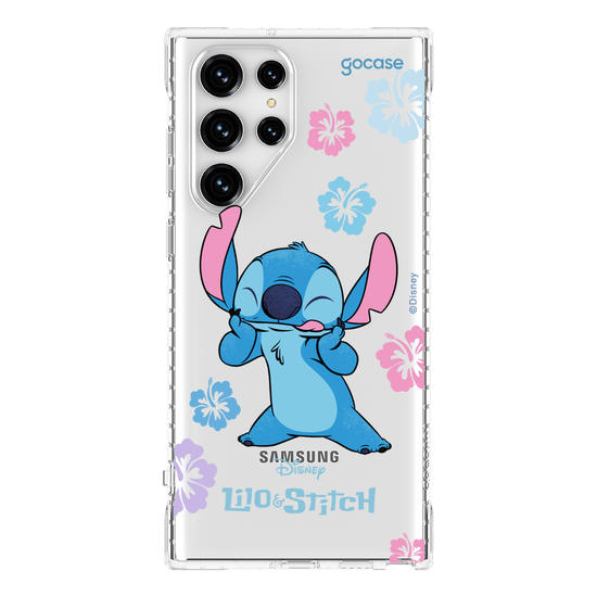 Capinha para celular  Lilo e Stitch - Flores Tropicais