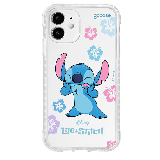 Capinha para celular  Lilo e Stitch - Flores Tropicais