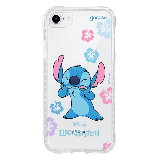 Capinha para celular  Lilo e Stitch - Flores Tropicais