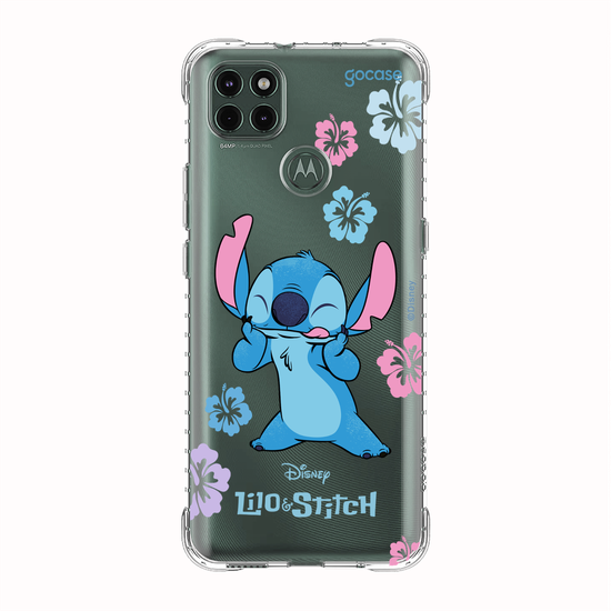Capinha para celular  Lilo e Stitch - Flores Tropicais