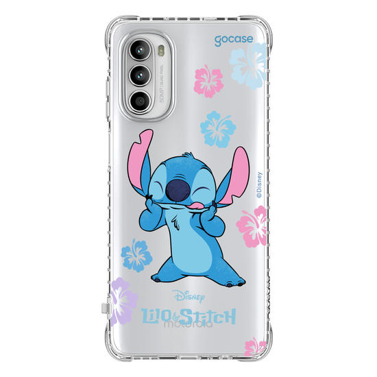Capinha para celular  Lilo e Stitch - Flores Tropicais