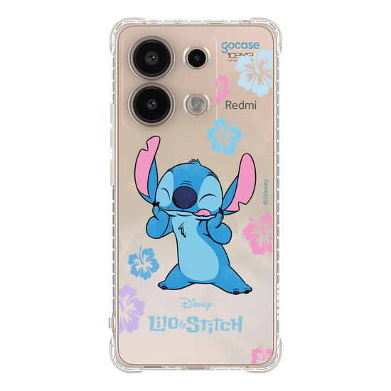 Capinha para celular  Lilo e Stitch - Flores Tropicais