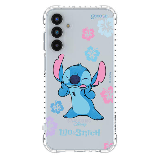 Capinha para celular  Lilo e Stitch - Flores Tropicais