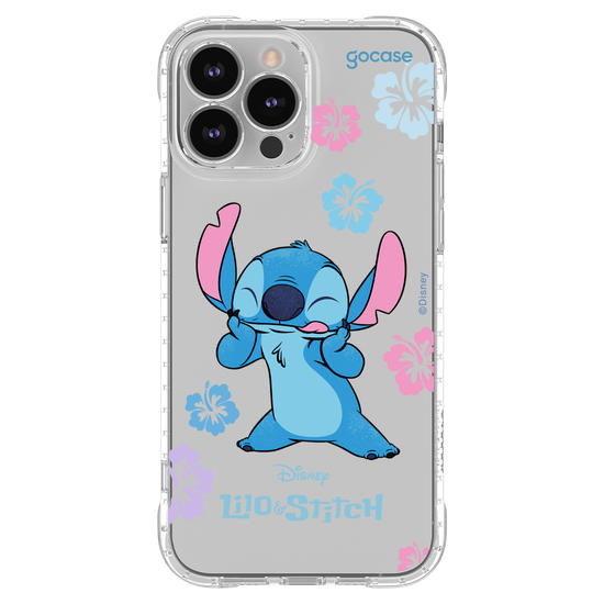Capinha para celular  Lilo e Stitch - Flores Tropicais