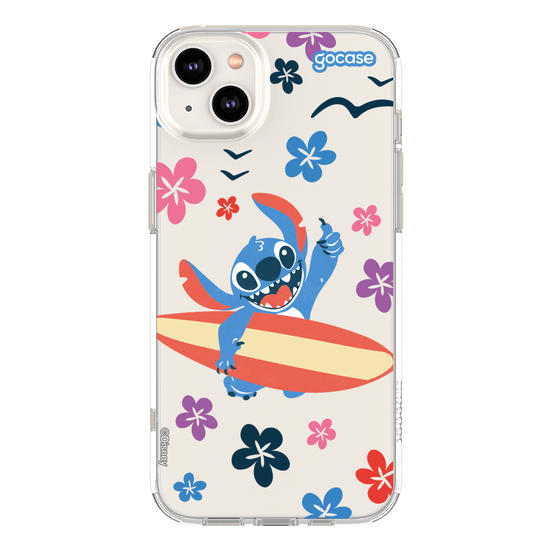 Capinha para celular  Lilo e Stitch - Flowers and Surf