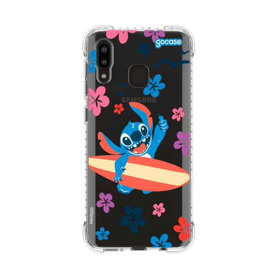 Capinha para celular  Lilo e Stitch - Flowers and Surf